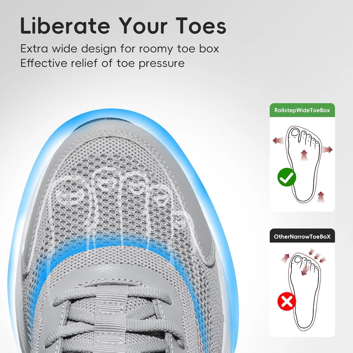 Mens Running Shoes Slip-on Walking Shoes for Men Athletic Gym Workout Sneakers Breathable Non Slip Tennis Cushioning Sneakers