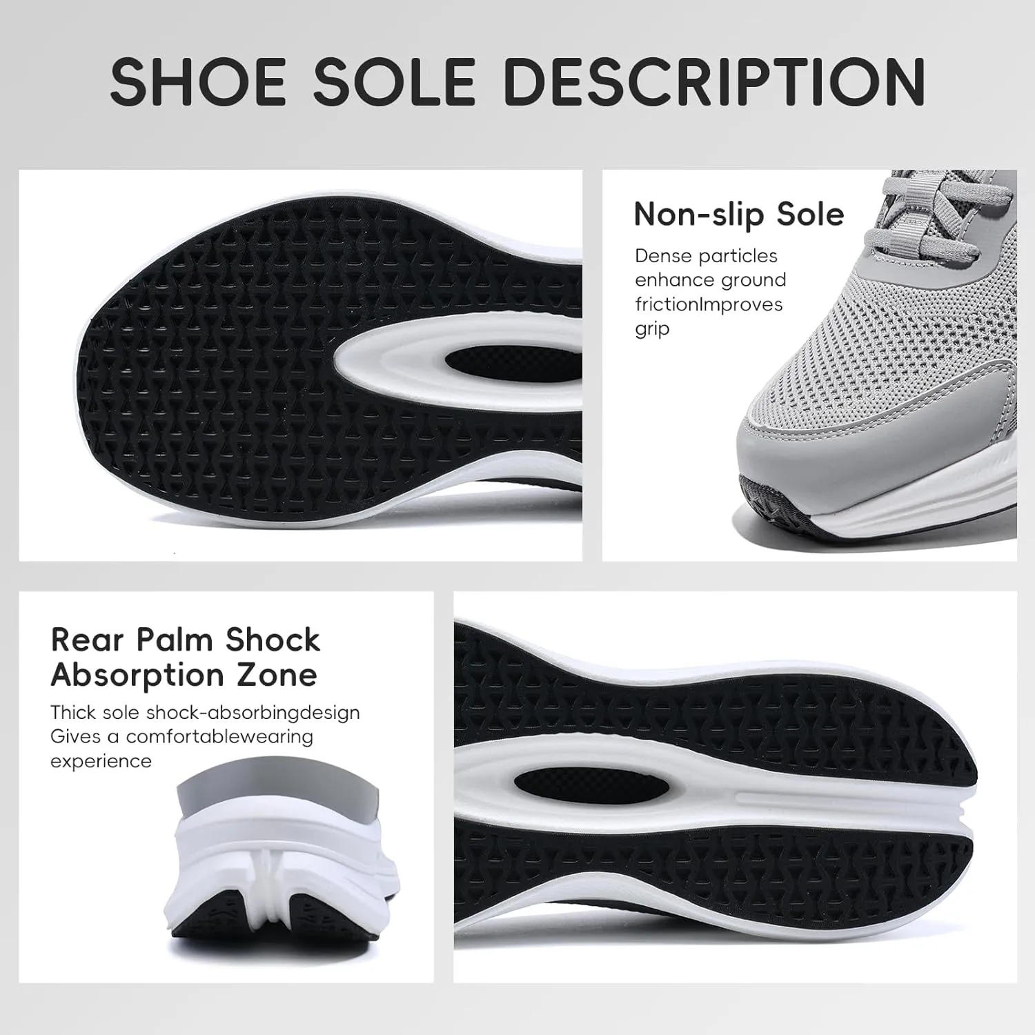 Mens Running Shoes Slip-on Walking Shoes for Men Athletic Gym Workout Sneakers Breathable Non Slip Tennis Cushioning Sneakers