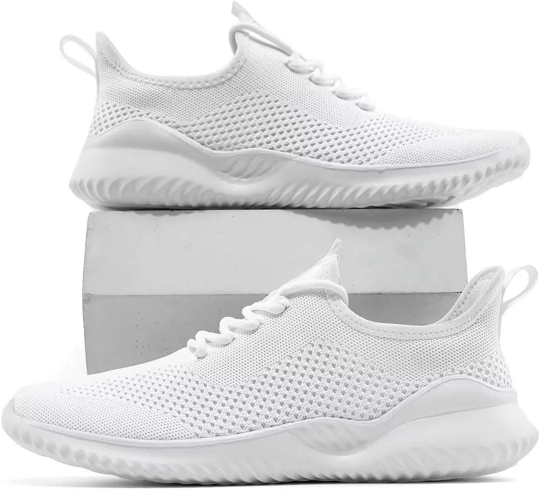 Mens Running Shoes Slip on Walking Tennis Sneakers Fashion Breathable Mesh Soft Sole Casual Athletic Lightweight