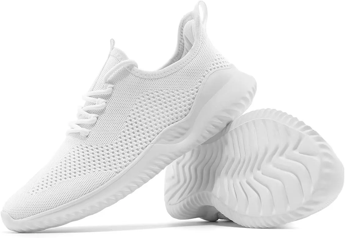 Mens Running Shoes Slip on Walking Tennis Sneakers Fashion Breathable Mesh Soft Sole Casual Athletic Lightweight