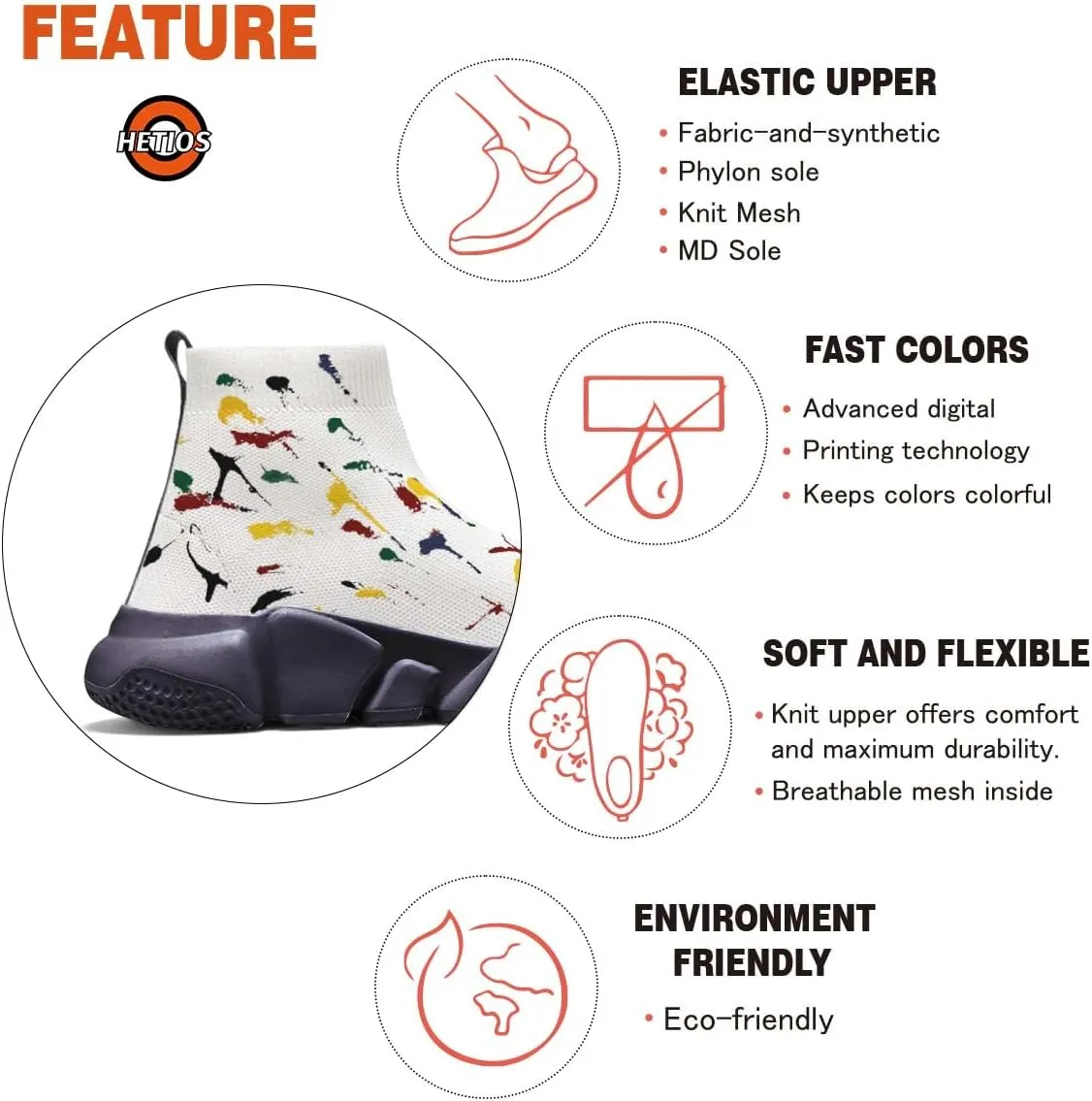 Mens Running Sneakers Art Graffiti Painted Shoes Mesh Breathable Slip-on Womens Tennis Shoes