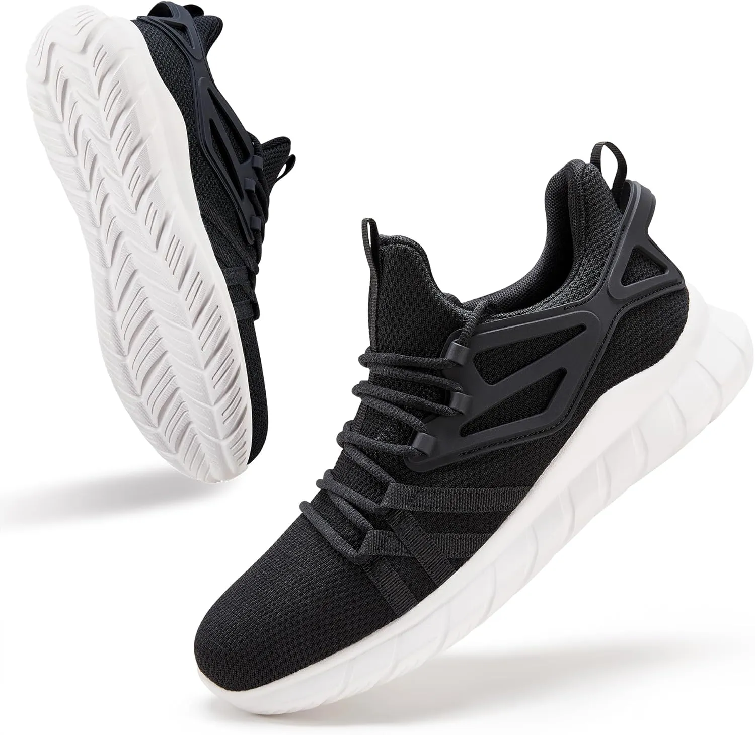 Mens Slip On Fashion Sneakers Non Slip Tennis Running Walking Shoes Breathable Lightweight Workout Shoes