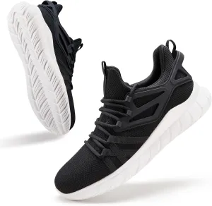 Mens Slip On Fashion Sneakers Non Slip Tennis Running Walking Shoes Breathable Lightweight Workout Shoes