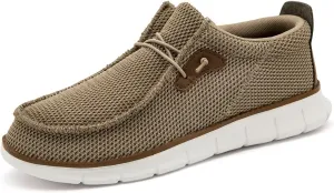 Mens Slip on Loafers Boat Shoes Non Slip Walking Shoes Fashion Sneakers for Men Comfort Lightweight Breathable Casual Office Shoes