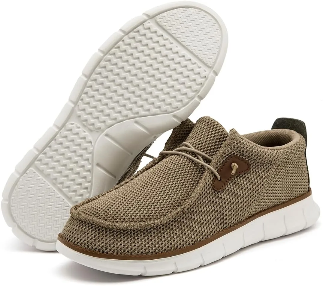 Mens Slip on Loafers Boat Shoes Non Slip Walking Shoes Fashion Sneakers for Men Comfort Lightweight Breathable Casual Office Shoes