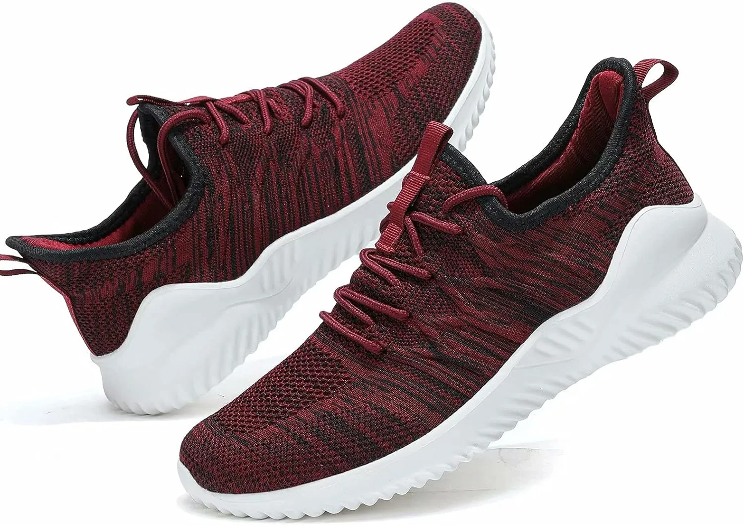 Mens Slip On Running Shoes Athletic Walking Trainers Lightweight Breathable Mesh Tennis Sneakers