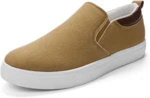 Mens Slip on Shoes, Men Canvas Low top Shoes, Fashion Shoes with Comfortable and Breathable