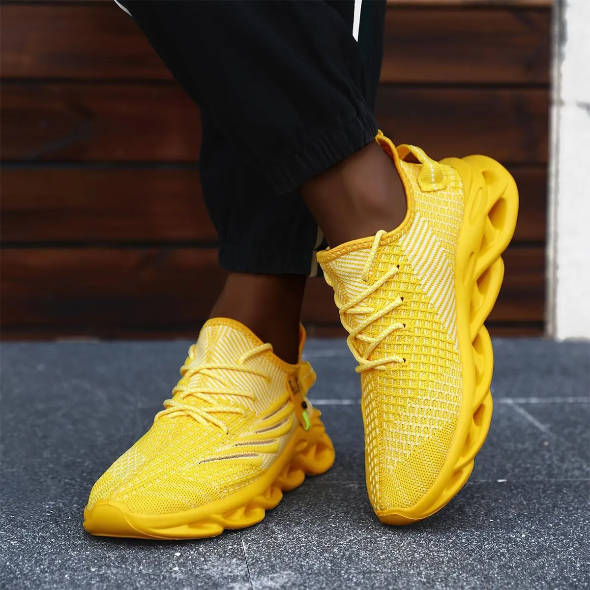 Mens Slip on Walking Running Shoes Non Slip Sneakers Work Sport Athletic Gym Sports Casual Fashion Lightweight Breathable