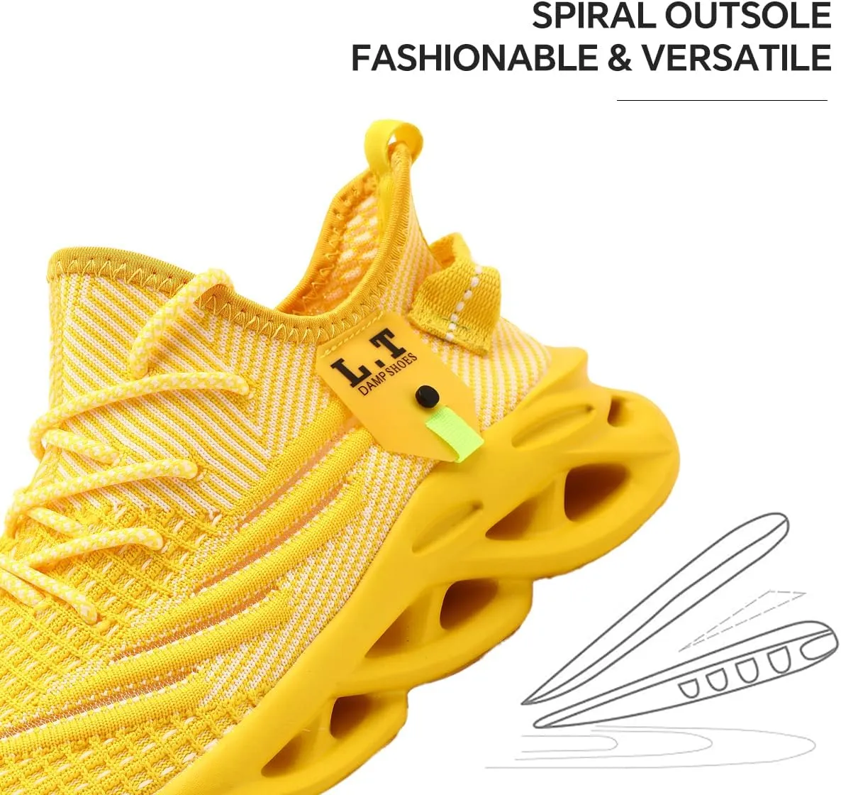 Mens Slip on Walking Running Shoes Non Slip Sneakers Work Sport Athletic Gym Sports Casual Fashion Lightweight Breathable