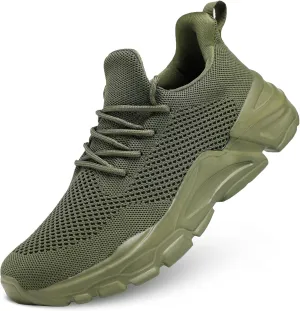 Men's Slip on Walking Shoes Ultra Light Breathable Non Slip Running Shoes Casual Fashion Sneakers Mesh Workout Sports