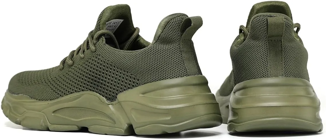 Men's Slip on Walking Shoes Ultra Light Breathable Non Slip Running Shoes Casual Fashion Sneakers Mesh Workout Sports