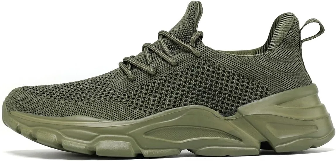 Men's Slip on Walking Shoes Ultra Light Breathable Non Slip Running Shoes Casual Fashion Sneakers Mesh Workout Sports