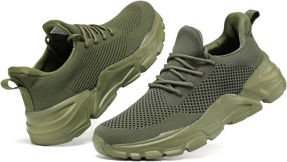 Men's Slip on Walking Shoes Ultra Light Breathable Non Slip Running Shoes Casual Fashion Sneakers Mesh Workout Sports