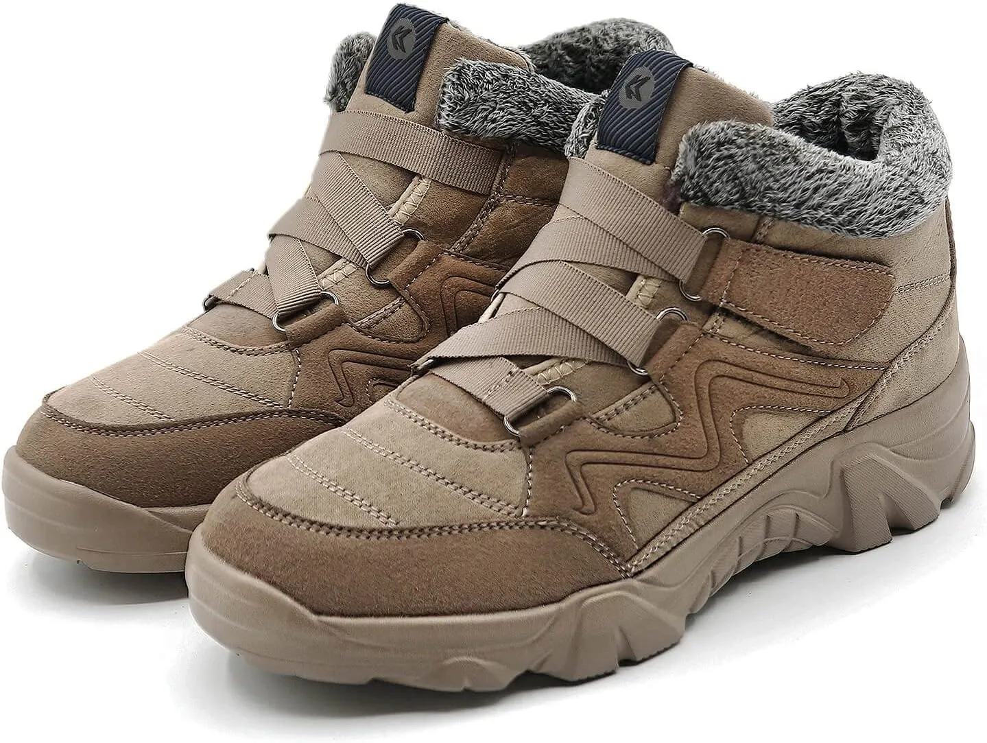 Men's Slip On Walking Sneakers Comfortable Hiking Fashion high top Boots…