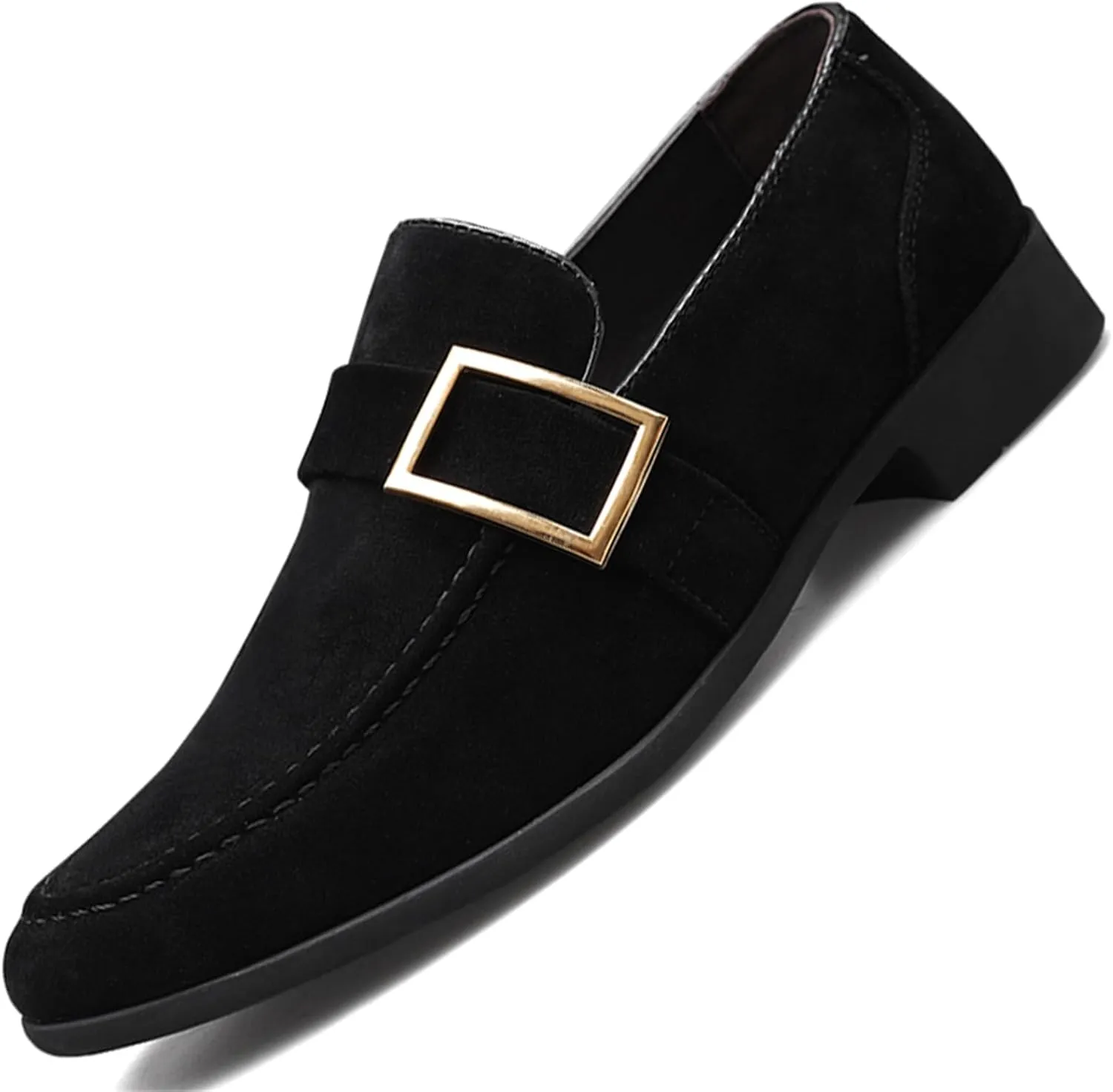 Men's Suede Penny Loafers Slip On Soft Leather Dress Tuxedo Shoes Casual Lightweight Moccasins Driving Boat Shoes