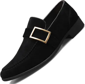 Men's Suede Penny Loafers Slip On Soft Leather Dress Tuxedo Shoes Casual Lightweight Moccasins Driving Boat Shoes