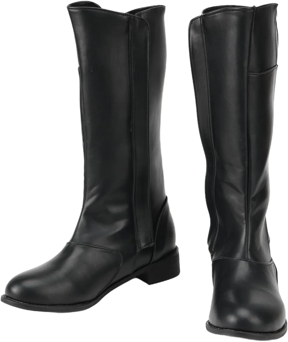 Mens Tall Boots Medieval Renaissance Cosplay Boot Viking Renaissance Boot Halloween Shoes