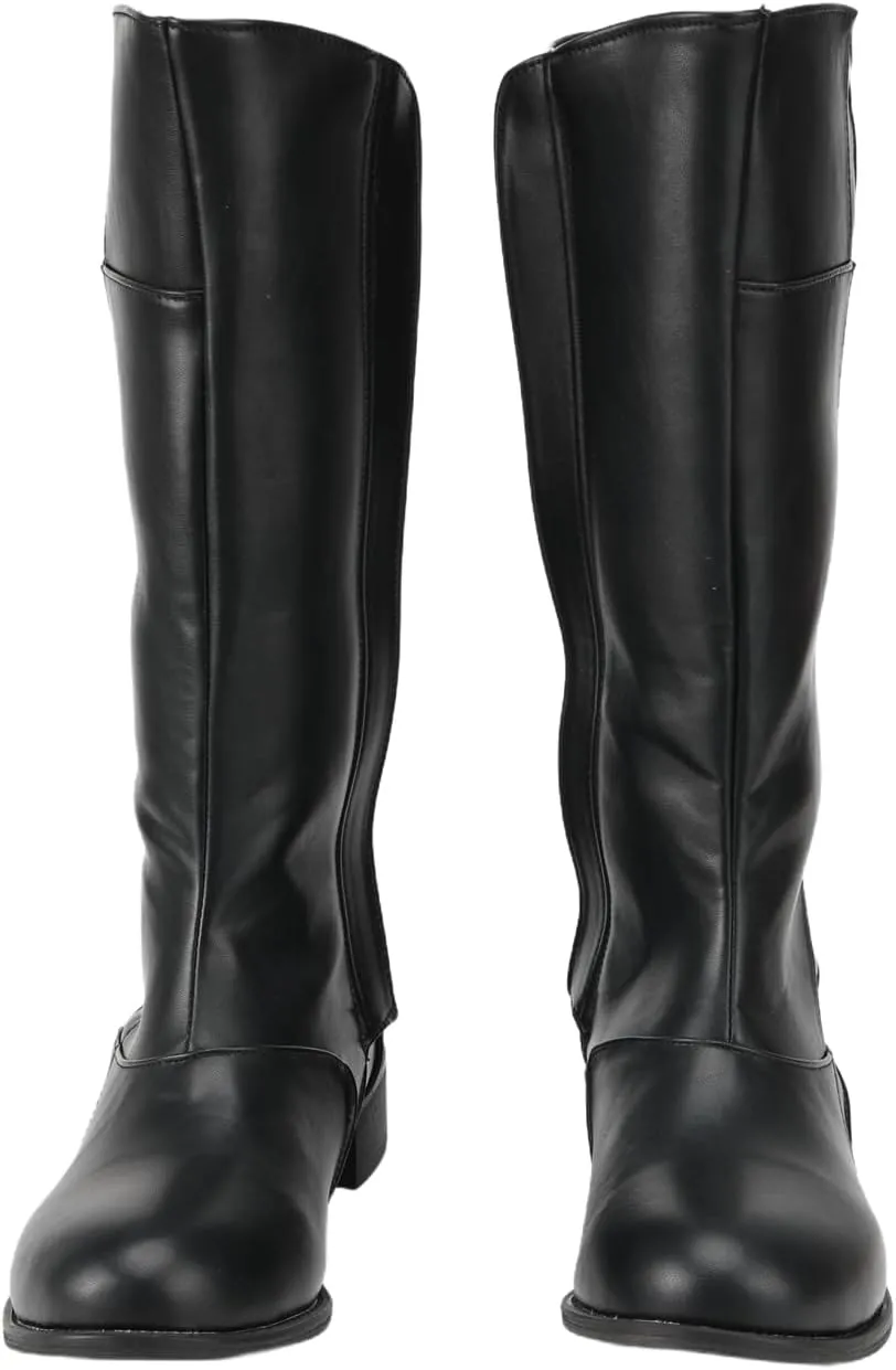 Mens Tall Boots Medieval Renaissance Cosplay Boot Viking Renaissance Boot Halloween Shoes