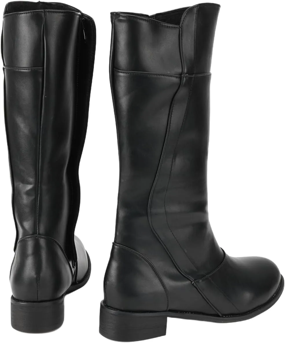 Mens Tall Boots Medieval Renaissance Cosplay Boot Viking Renaissance Boot Halloween Shoes