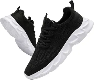 Mens Walking Running Shoes Slip On Sneakers Non Slip Workout Tennis Athletic Casual Lightweight Breathable Mesh Shoes
