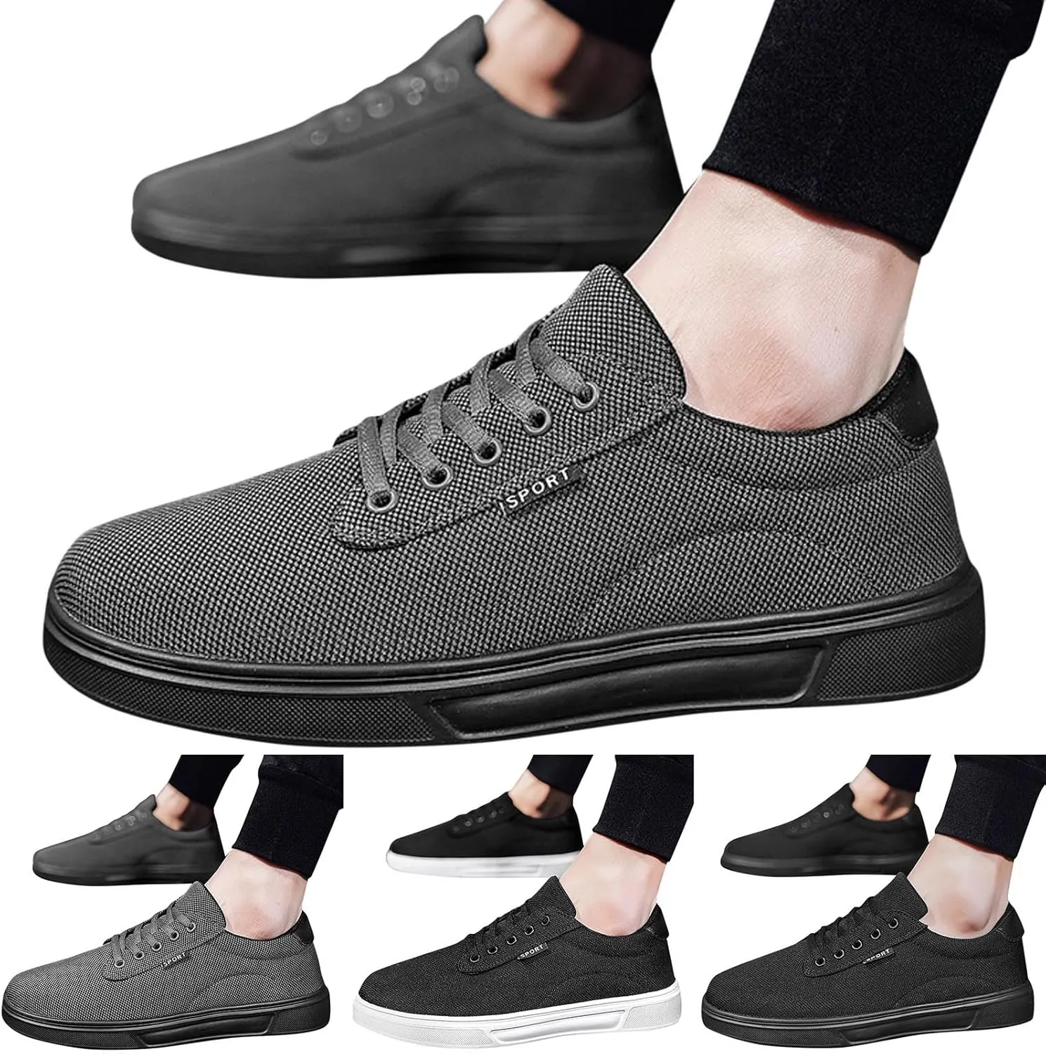 Men's Walking Shoes Sports Low Top Mountaineering Classic Breathable Slip On Loafers
