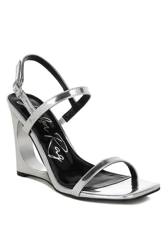 Metallic Fantasy Wedge Sandals