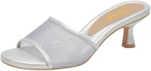 miss left Women Comfortable Low Heel Soft Insole Mesh Mules Slip On Summer Holiday Casual Daily Walking Slide Sandals Size 4-16 US