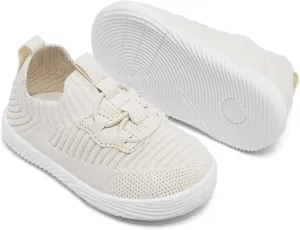 MORENDL Toddler Slip On Sneakers Baby Walking Shoes Non-Slip Breathable Boys & Girls Tennis Shoes Infant Running Shoes