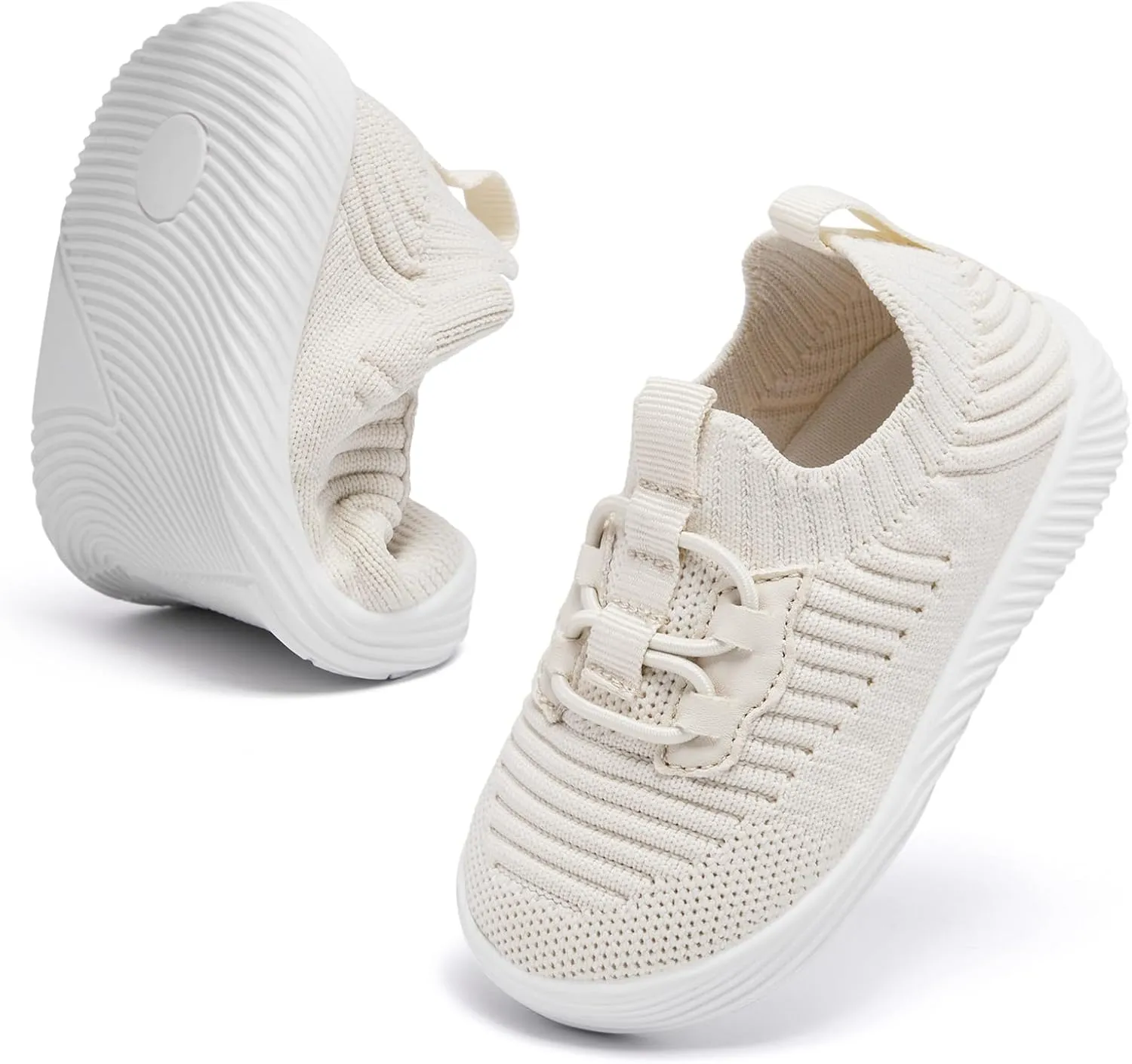 MORENDL Toddler Slip On Sneakers Baby Walking Shoes Non-Slip Breathable Boys & Girls Tennis Shoes Infant Running Shoes