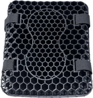 Motorcycle Gel Seat Cushion, 3D Honeycomb Structure, Anti-Skid, Breathable Motorcycle Gel Seat Pad for Long Riding, Available for Rear Passengers