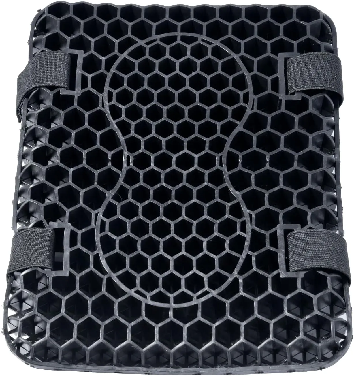 Motorcycle Gel Seat Cushion, 3D Honeycomb Structure, Anti-Skid, Breathable Motorcycle Gel Seat Pad for Long Riding, Available for Rear Passengers