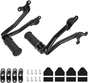 Motorcycle Rear Footrest Passenger Foot Pegs Accessories Fit for Kawasaki Vulcan S 650 VN650 2015-2022 Black
