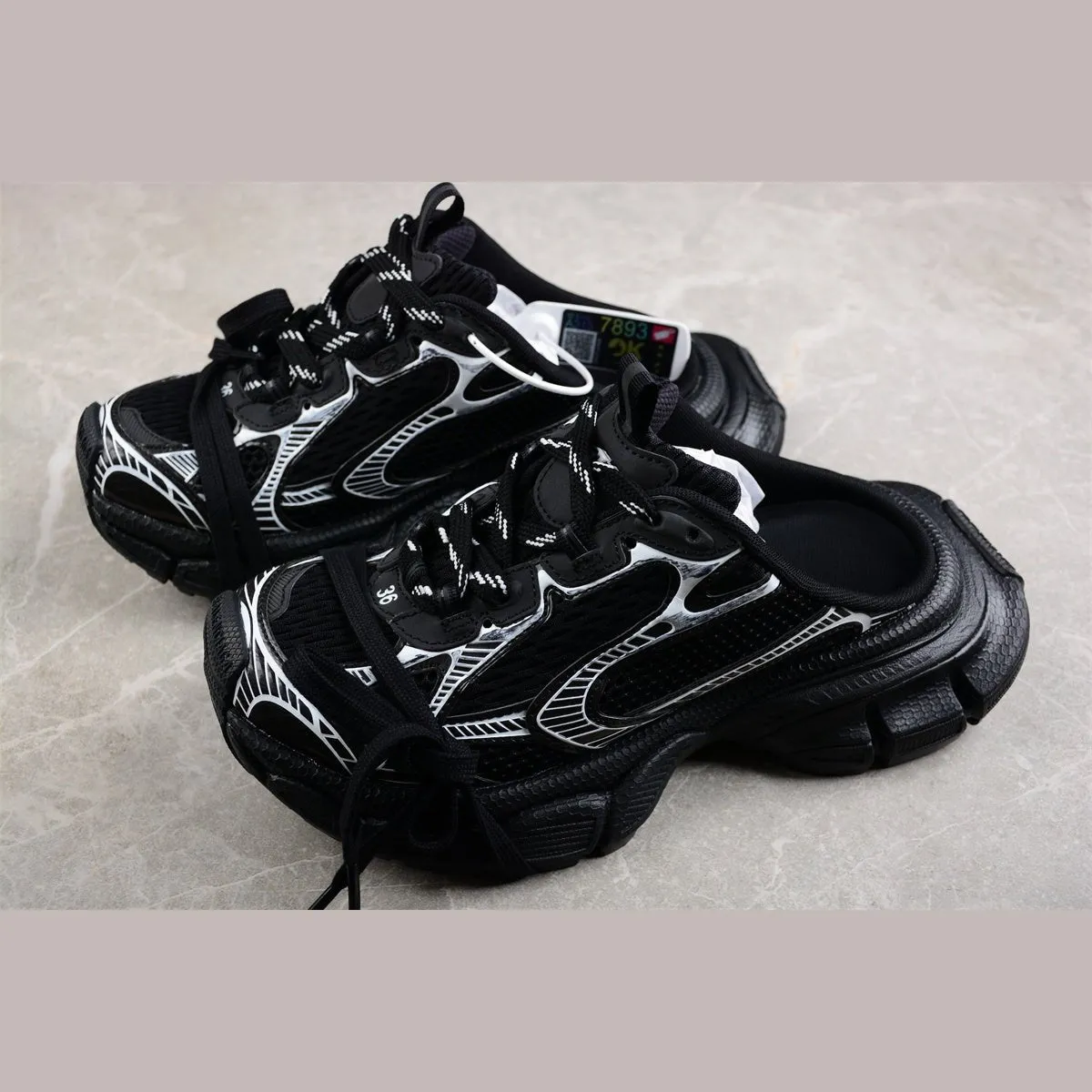 MULE x Worth the price BLACK WHITE BALENCIAGA Flash offer 3XL
