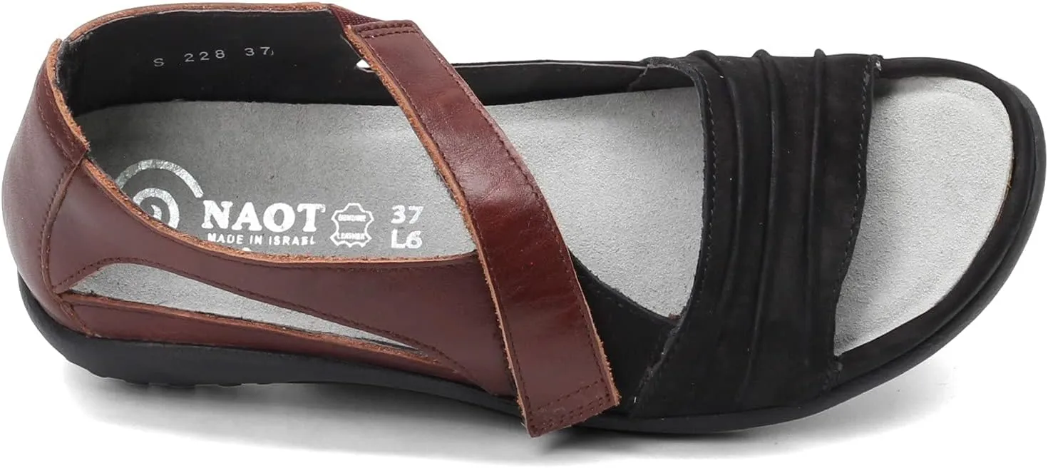 NAOT Footwear Papaki Women’s Sandal with Cork Footbed and Arch Support Sandal With Removable Footbed - Comfort and Support – - Slip Resistant Lightweight and Perfect for Travel - Medium Fit