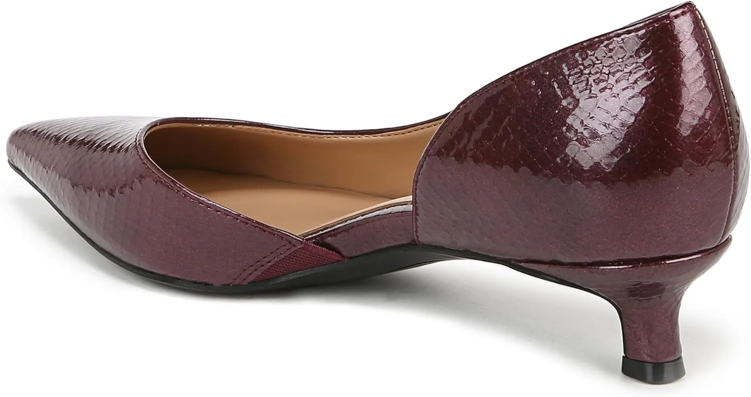 Naturalizer Womens Gallent Pointed Toe Kitten Heel Pump