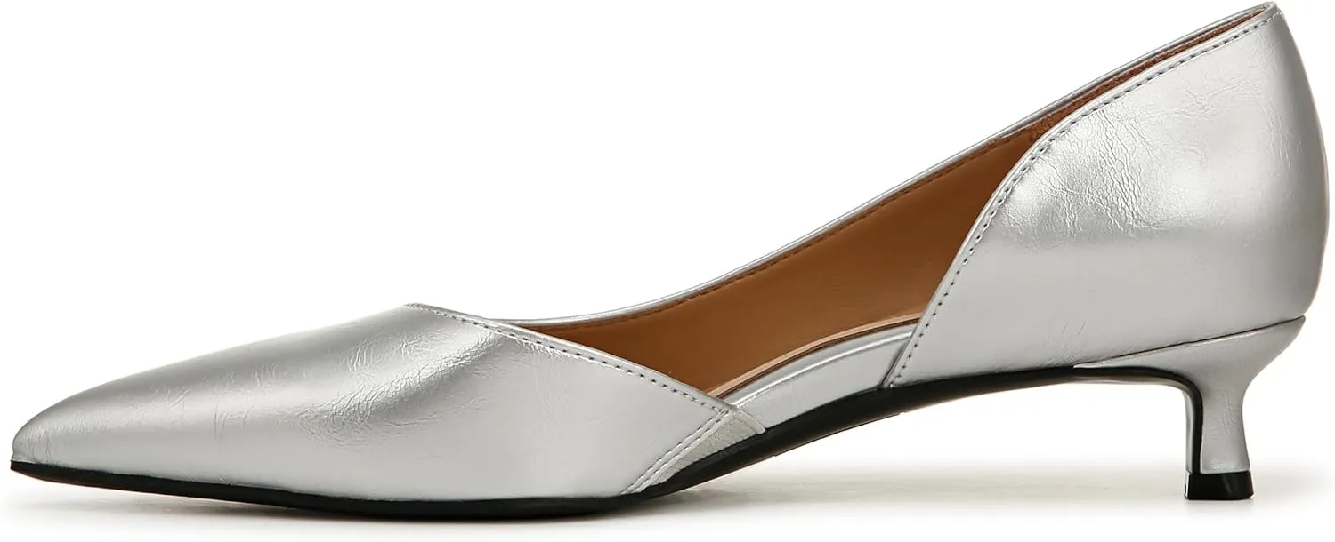 Naturalizer Womens Gallent Pointed Toe Kitten Heel Pump