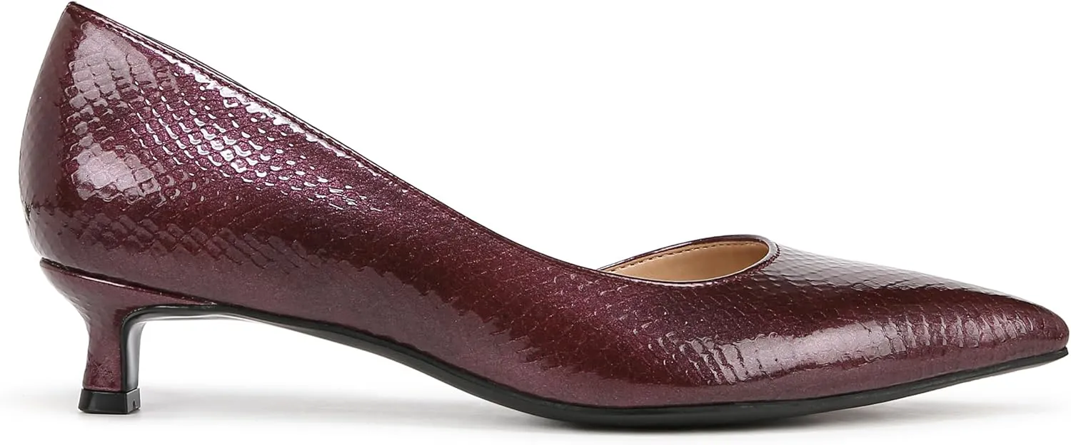 Naturalizer Womens Gallent Pointed Toe Kitten Heel Pump