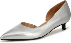 Naturalizer Womens Gallent Pointed Toe Kitten Heel Pump