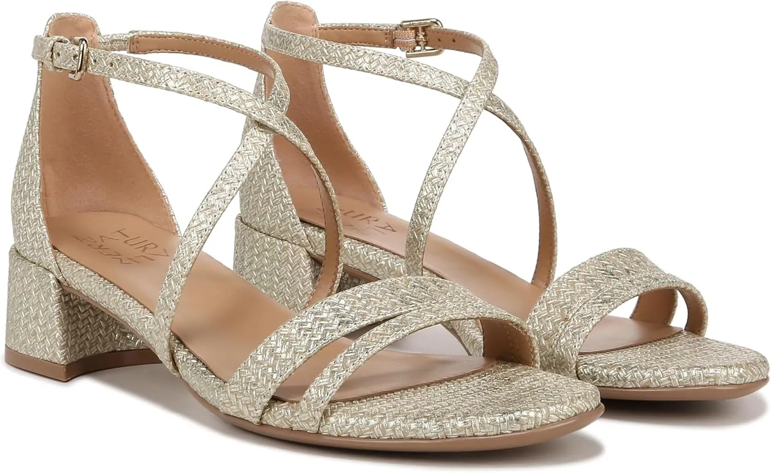 Naturalizer Women's June Strappy Low Block Heel Dress Sandal