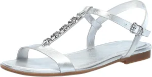 Naturalizer Womens Teach Chain-link Detail Flat Sandal