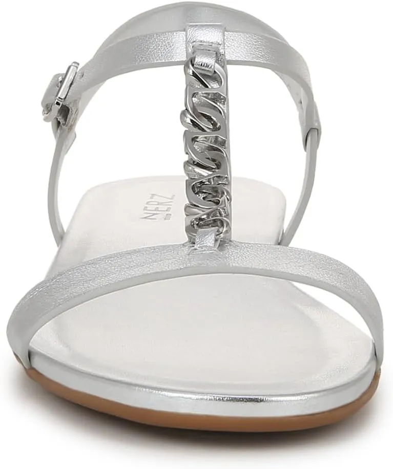Naturalizer Womens Teach Chain-link Detail Flat Sandal