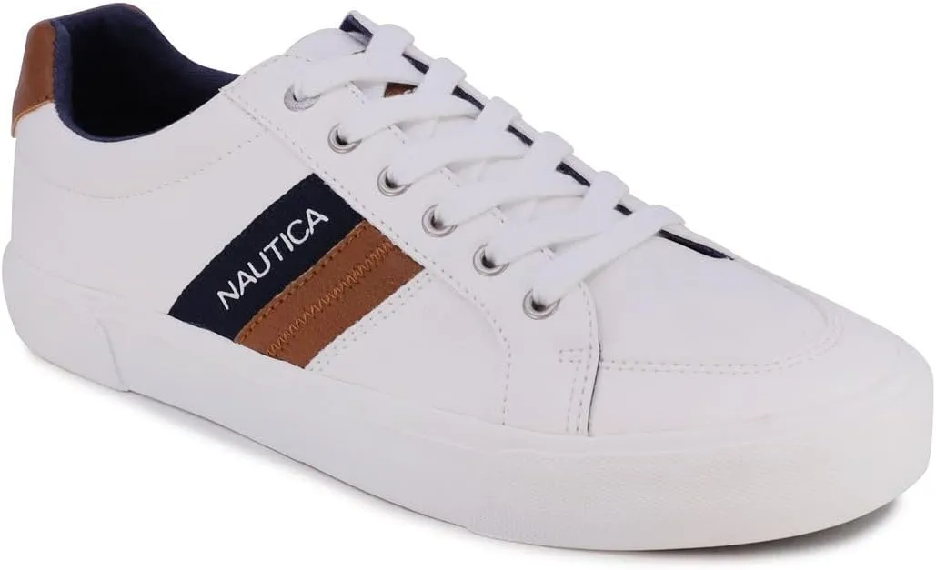 Nautica Men's Lace-Up Boat Shoe, Casual Loafer, Fashion Sneaker, Low Top Active-Hull