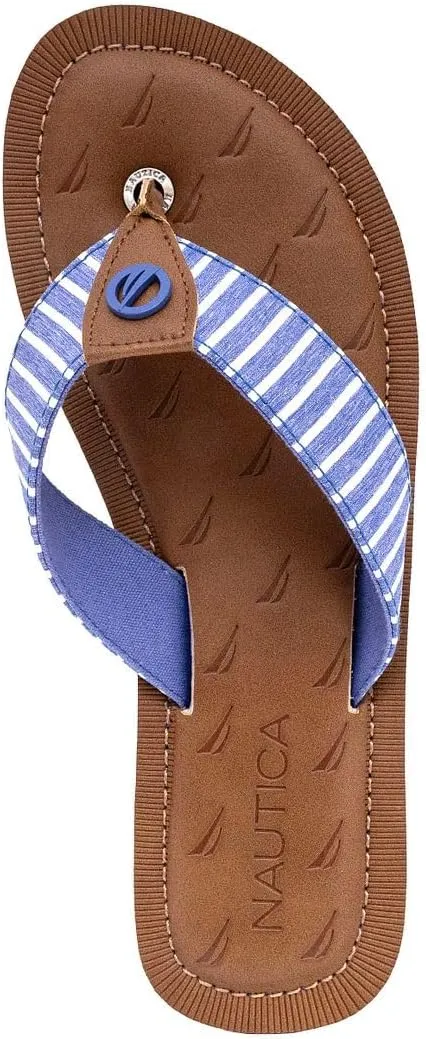 Nautica Women's Thong Strap Sandal – Casual Flip-Flop for Beach, Pool, and Everyday Comfort