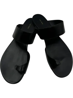 *NEW* The Row Infradito Flat Leather Toe-Strap Slide Sandals