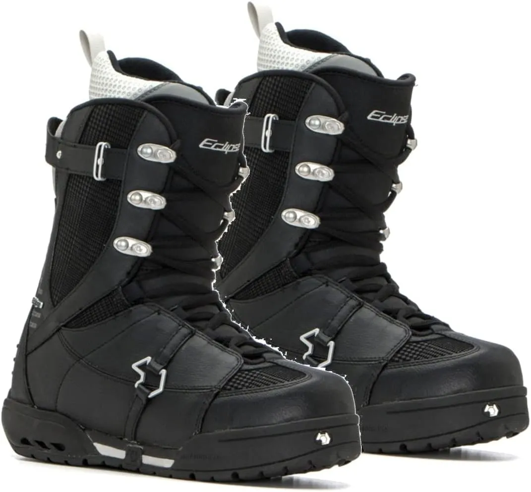 Northwave Eclipse Snowboard Boots Black Silver Women's Lady's 6-6.5 (H41)