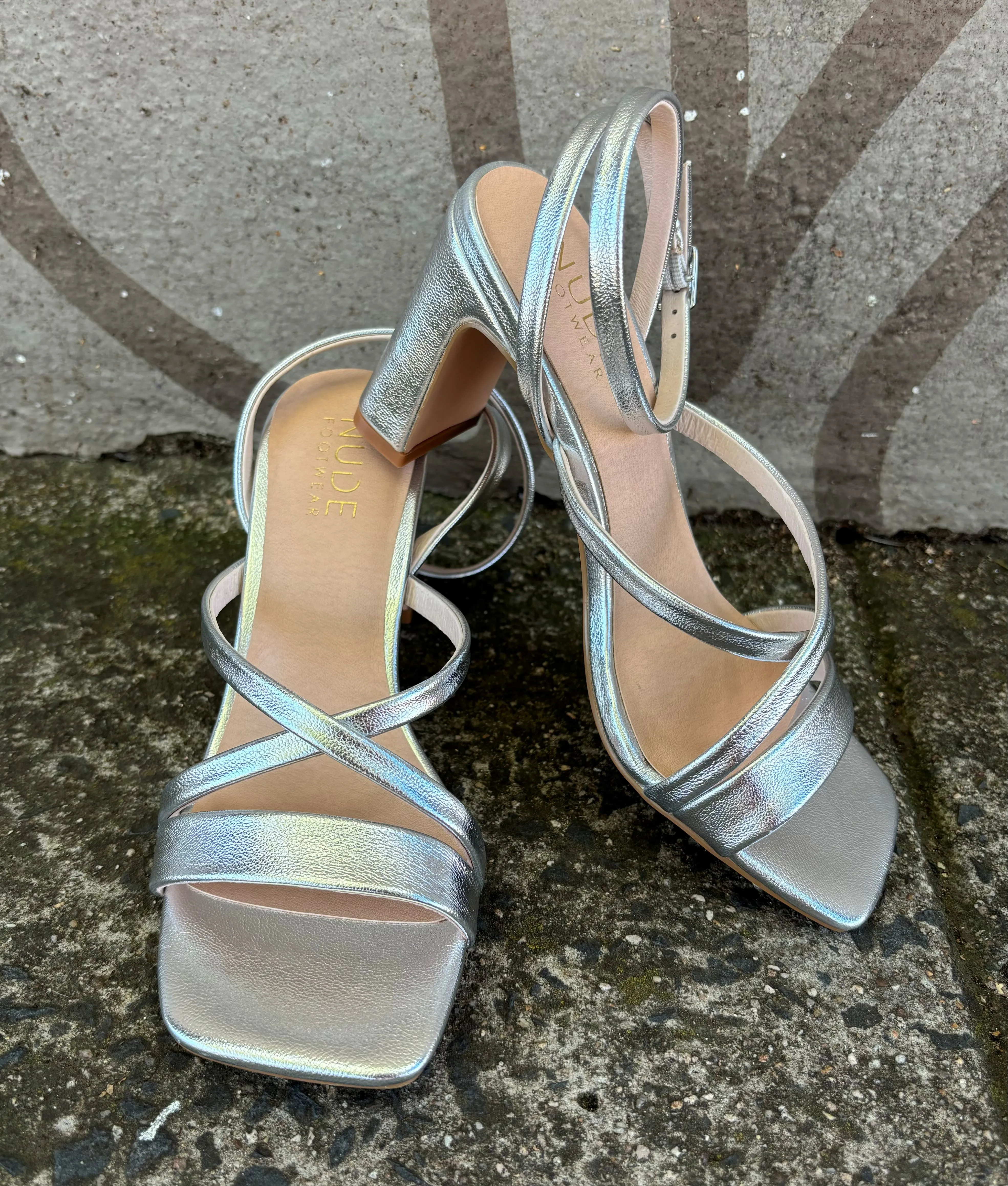 NUDE FOOTWEAR - GRACE 7.5 HEEL IN SLIVER