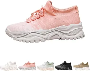 Nurse Babe Shoes,Classic Slip-On Breathable Mesh Sneakers,Non-Slip Lightweight Walking Shoes for Women,Classic Lace up Slip-on Breathable Sneakers for Women on Feet All Day