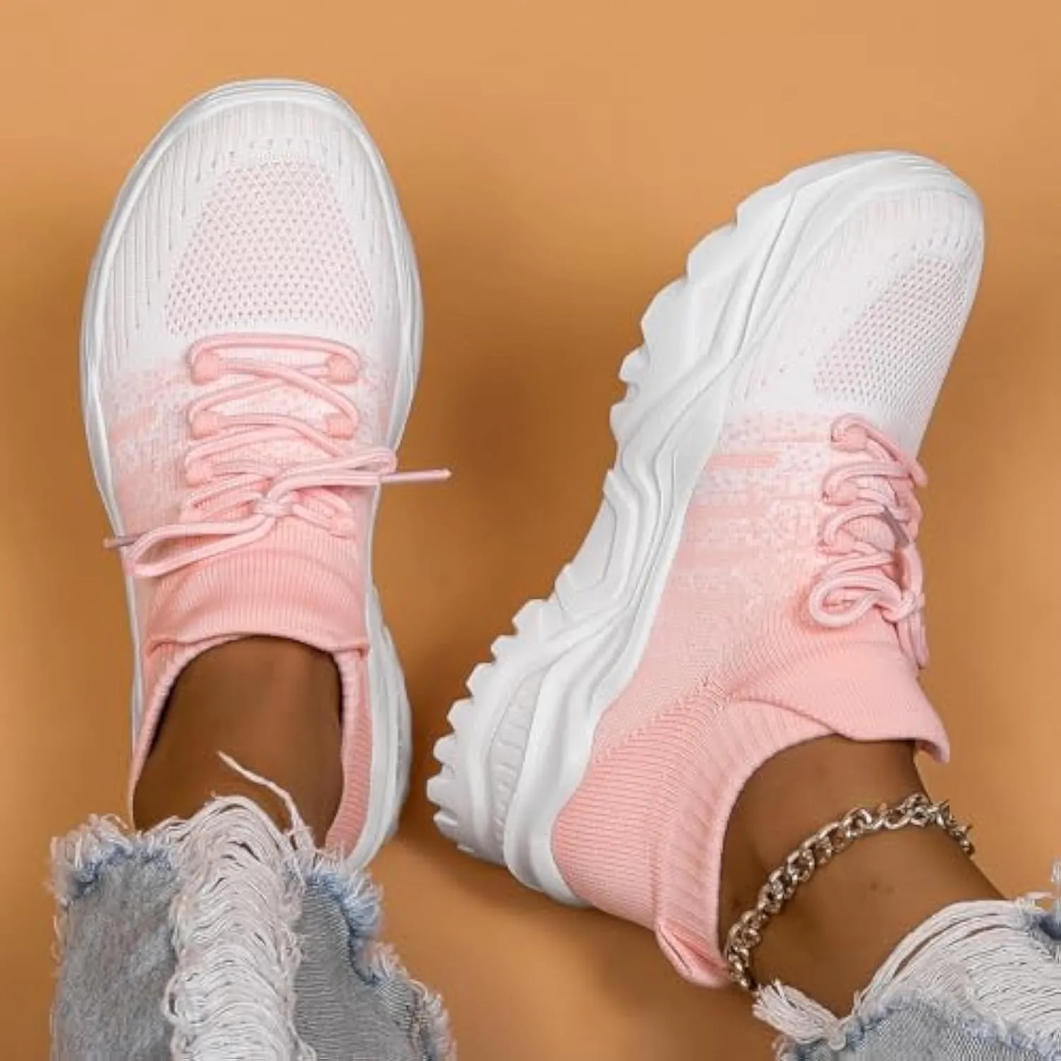 Nurse Babe Shoes,Classic Slip-On Breathable Mesh Sneakers,Non-Slip Lightweight Walking Shoes for Women,Classic Lace up Slip-on Breathable Sneakers for Women on Feet All Day