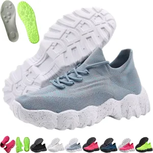 Nursebabes Sneakers, Ortho Pro Womens Classic Summer Lace Up Low Top Slip On Shoe, Izarna Breathable Ankle Socks Shoes