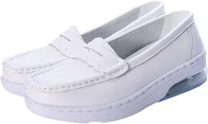 Nurses Shoes Slip On Lightweight White Slip-Resistant with Arch Support Healthcare Women Comfortable Shoes
